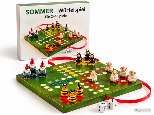 Sommer würfelspiel brettspiel - sommer,