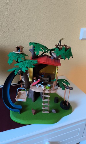 Baumhaus spielset mit rutsche - spielset,